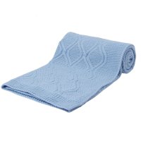 ABP14-BB: Baby Blue Chain Knit Wrap